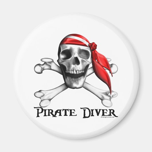 Pirate Diver Magnet (Voorkant)
