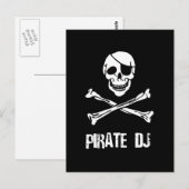 Pirate DJ Briefkaart (Voorkant / Achterkant)