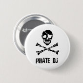 Pirate DJ Ronde Button 5,7 Cm (Voorkant /achterkant)