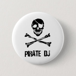 Pirate DJ Ronde Button 5,7 Cm
