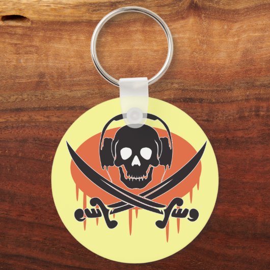 Pirate DJ Sleutelhanger (Voorkant)