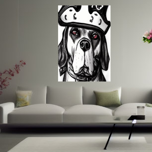 Pirate Dog AI Art Poster
