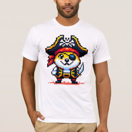 Pirate Dog - Grappig Pixel Art Adventure Design T-shirt