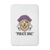 Pirate Dog Vintage Gravure Shirt Ontwerp_1 Badmat (Voorkant Verticaal)