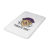 Pirate Dog Vintage Gravure Shirt Ontwerp_1 Badmat (Gekanteld)