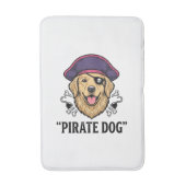 Pirate Dog Vintage Gravure Shirt Ontwerp_1 Badmat (Voorkant Verticaal)