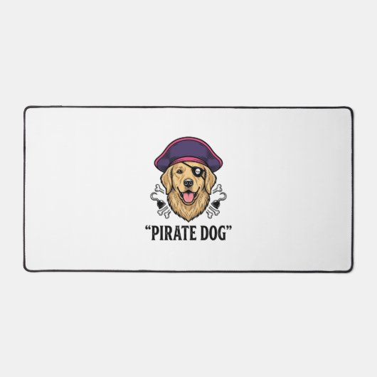 Pirate Dog Vintage Gravure Shirt Ontwerp_1 Bureaumat (Voorkant)