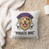 Pirate Dog Vintage Gravure Shirt Ontwerp_1 Kussen (Deken)