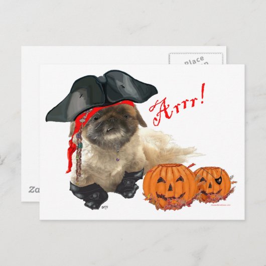 Pirate Doggie Briefkaart (Voorkant / Achterkant)