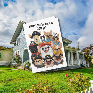 Pirate Dogs Verjaardag Bericht - Robbing Years Kaart