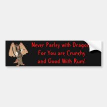 Pirate Dragon Bumpersticker