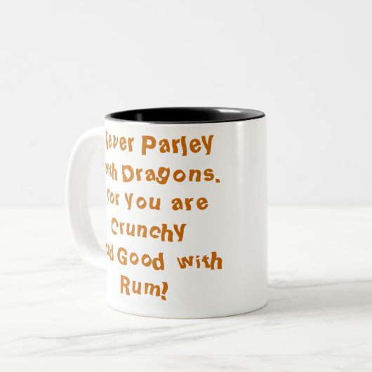 Pirate Dragon Two - Tone Mok (Voorkant links)