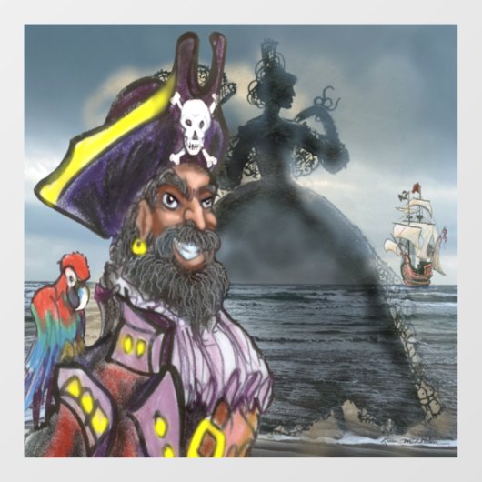 Pirate Dream Window Cling Raamsticker (Vel)