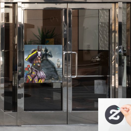 Pirate Dream Window Cling Raamsticker (Kantoordeur)