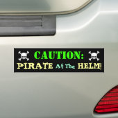 Pirate Driver Bumpersticker (Op auto)