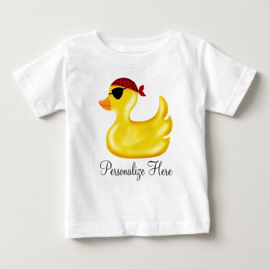 Pirate Duck Birthday T-Shirt (Voorkant)