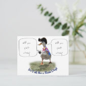 Pirate Duck Briefkaart (Staand voorkant)