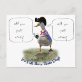 Pirate Duck Briefkaart (Voorkant)