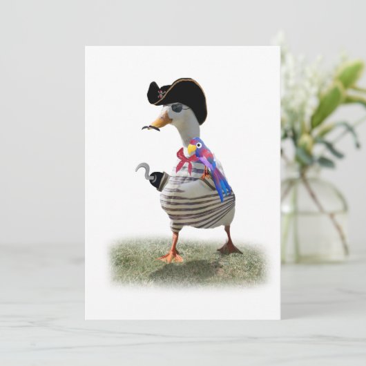 Pirate Duck Kaart (Staand voorkant)