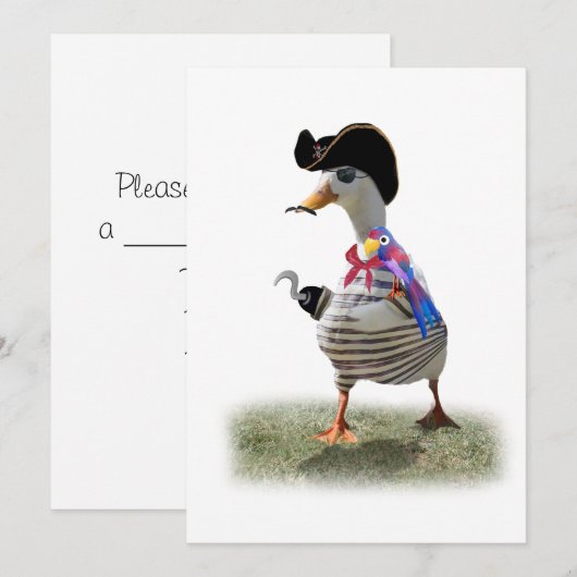 Pirate Duck Kaart (Voorkant / Achterkant)