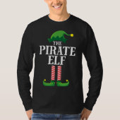 Pirate Elf Matching Familie Groep Kerstfeest T-shirt (Voorkant)