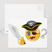 pirate emoji briefkaart (Voorkant / Achterkant)