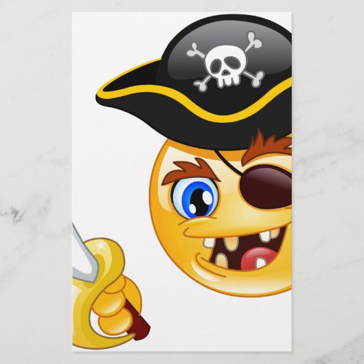 pirate emoji briefpapier (Voorkant)