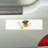 pirate emoji bumpersticker (Op auto)