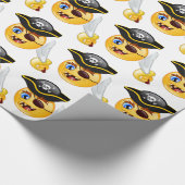 pirate emoji cadeaupapier (Hoek)