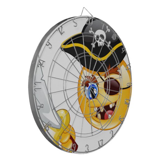 pirate emoji dartbord (Voorkant Links)