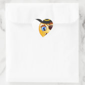 pirate emoji hart sticker (Tas)