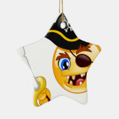 pirate emoji keramisch ornament (Rechts)