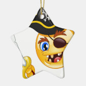 pirate emoji keramisch ornament (Links)