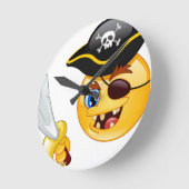 pirate emoji ronde klok (Hoek)
