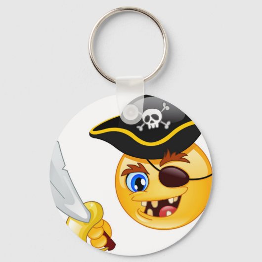 pirate emoji sleutelhanger (Voorkant)