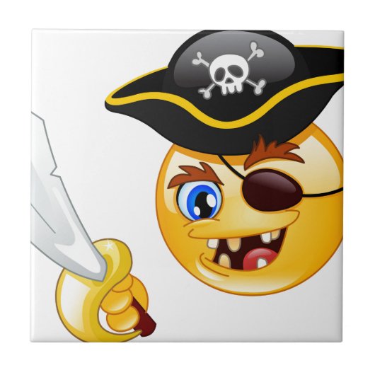 pirate emoji tegeltje (Voorkant)
