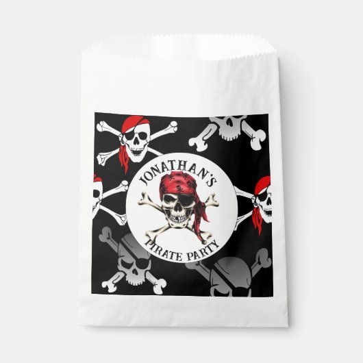 PIRATE EN CROSS BOTTEN BEDANKZAKJE (Voorkant)