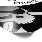 PIRATE EN CROSS BOTTEN FOTO AFDRUK (Hoek)