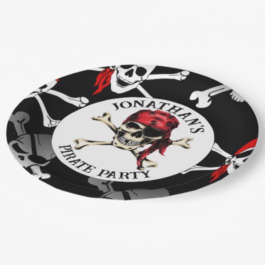 PIRATE EN CROSS BOTTEN Papier Bord (Gekanteld)
