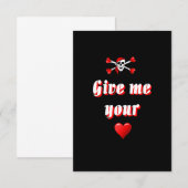 Pirate en harten (Voorkant / Achterkant)