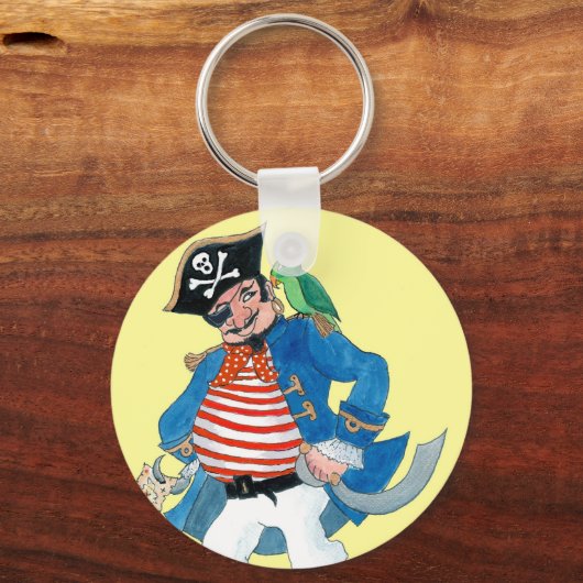 Pirate en Parrot Sleutelhanger (Voorkant)