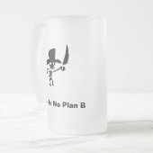 Pirate Er is geen plan b Matglas Bierpul (Voorkant links)