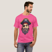 Pirate Eye Patch Sword Zee Sailor Crew Ship Treasu T-shirt (Voorkant volledig)