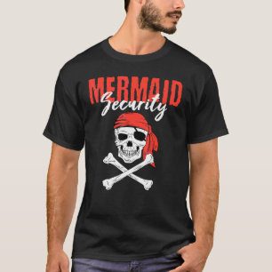 Pirate Eyepatch Skull Mermaid Zee Sailor Ship Trea T-shirt