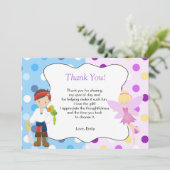 Pirate Fairy Bedankt Card Kids Verjaardag (Staand voorkant)