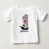 Pirate First Birthday T shirt (Voorkant)
