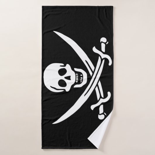 Pirate Flag Badhanddoek (Badhanddoek)