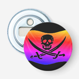 Pirate Flag Bottle Open Button Flesopener