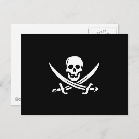 Pirate Flag Briefkaart (Voorkant / Achterkant)