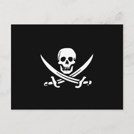 Pirate Flag Briefkaart (Voorkant)